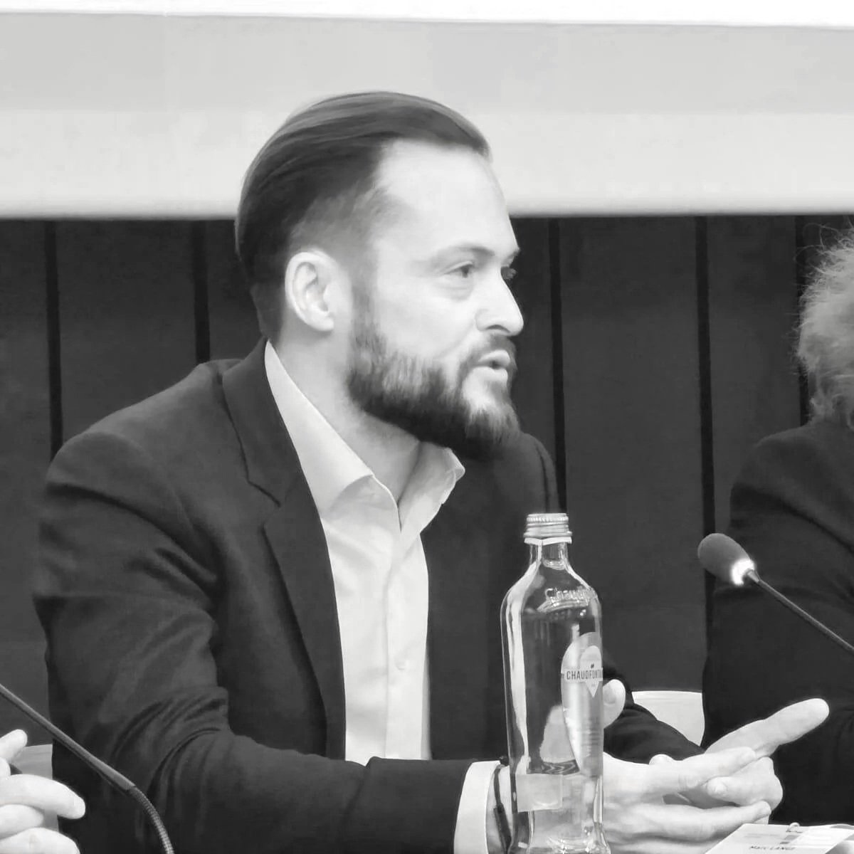Marc C Lange on a defense panel at the European Commission